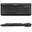 A4Tech keyboard KL-40, USB (Black) (US+Russian), Slim
