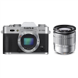 Fujifilm X-T10 Silver + XC 16-50mm, case+16GB SD, 16.3 Mpixels/  3.0'' LCD/ ISO 51200 / X-Trans CMOS/ Sensor Cleaning system/ Full HD rec./ HDMI/ Wireless/ USB2.0/ Li-ion battery/ Media: SD/SDHC/SDXC