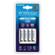 Eneloop Basic charger K-KJ51MCC04E  + 4  AAA batteries (750mAh)/ Life Cycles: 2100