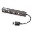EDNET HUB 4-port USB2.0 ''Mini'', passive, black
