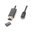 EDNET Data/Charging MicroUSB cable with MicroSD/OTG