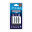 Eneloop White charger K-KJ16MCC40E Smart&Quick + 4 white AA batteries / Capacity: min. 1900 mAh